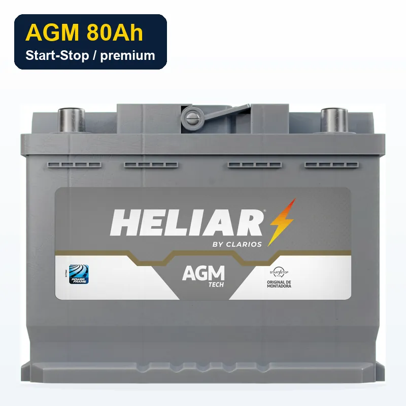 Bateria Heliar AGM 80Ah