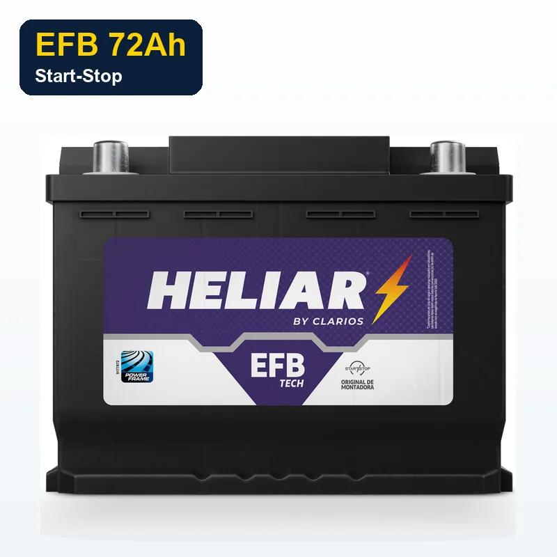 Bateria Heliar EFB 72Ah